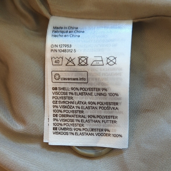 H&M Women's Tan Oversized Shacket Utility Jacket - Picture 4 of 7